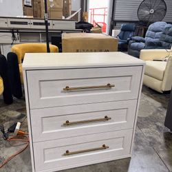 🔥Spicer discount only one 🔥mopio Blake 3 Drawer Dresser for Bedroom, Chest of Drawers, Wood Dresser Organizer, Modern Farmhouse, Tall Night Stand, E