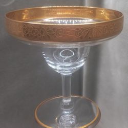 Set 6 Vintage GoldLine Glass 