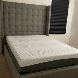 QUEEN BED WITH MATTRESS
