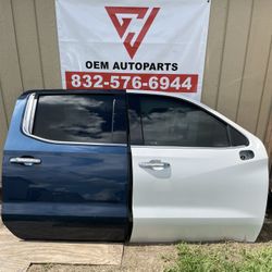 2021  2024 Chevy Silverado 1500 Front Right Passenger and Right Rear Passenger Side Doors