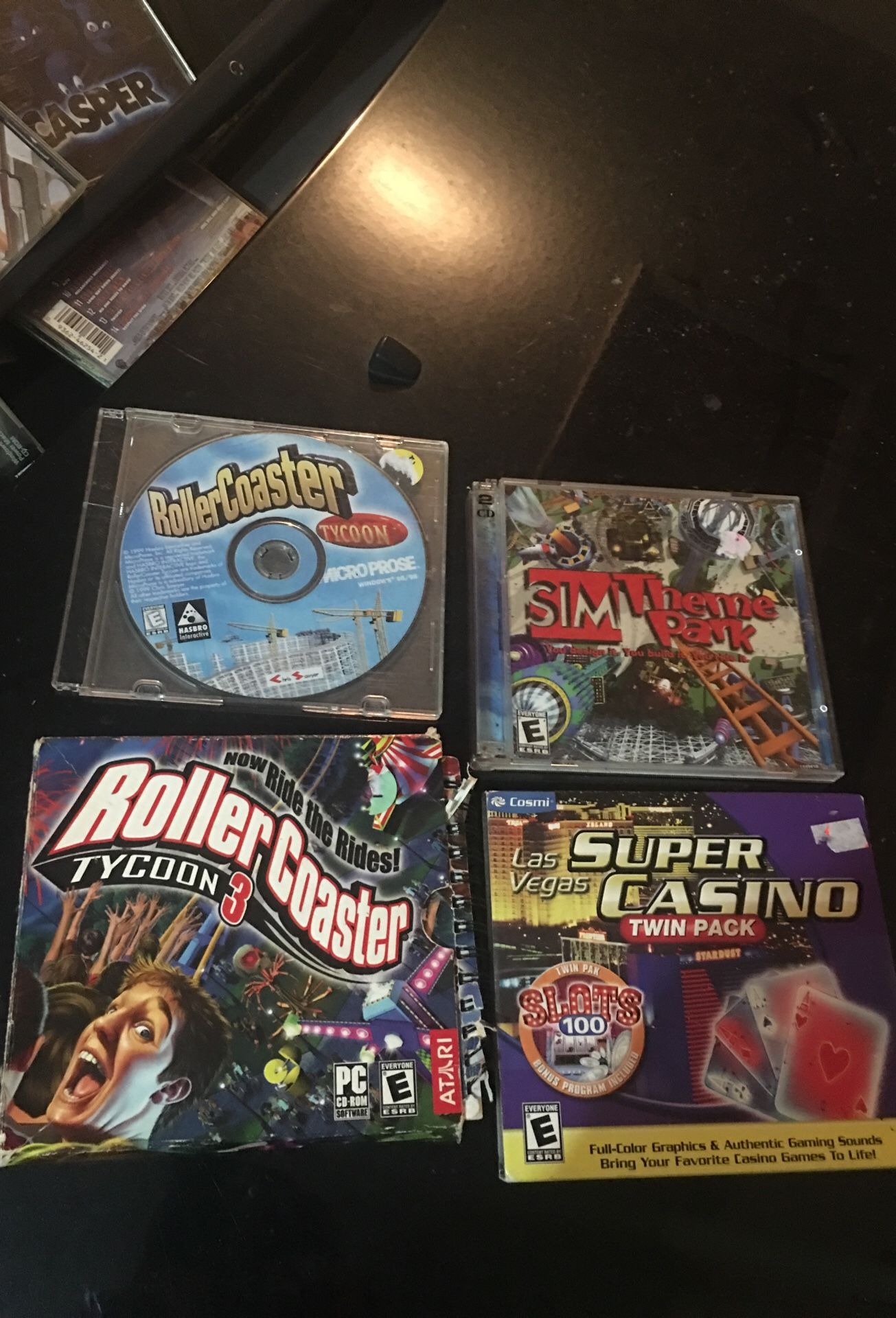 Roller coaster and sim theme park and super casino
