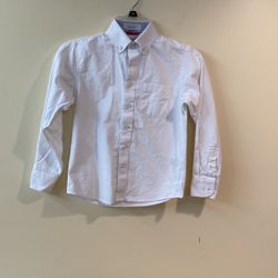 Boys White Dress Shirt  Size 8 Reg