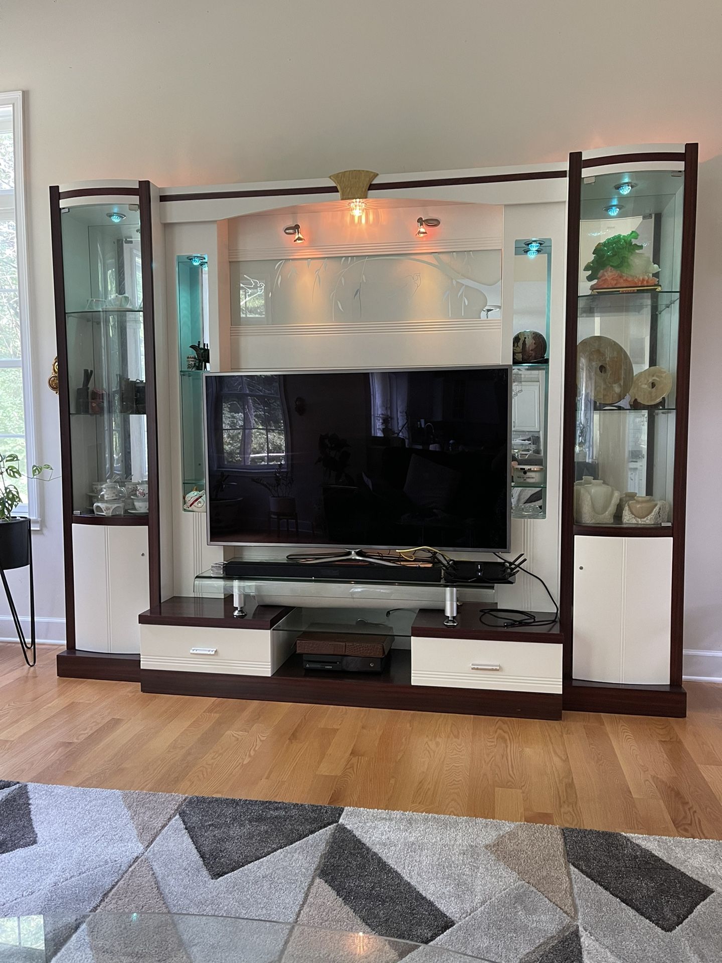 Entertainment Center 86” Tall 107”Wide ( TV and Decorations Not Including )