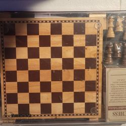 Oakmont Collection Chess & Checkers Set 