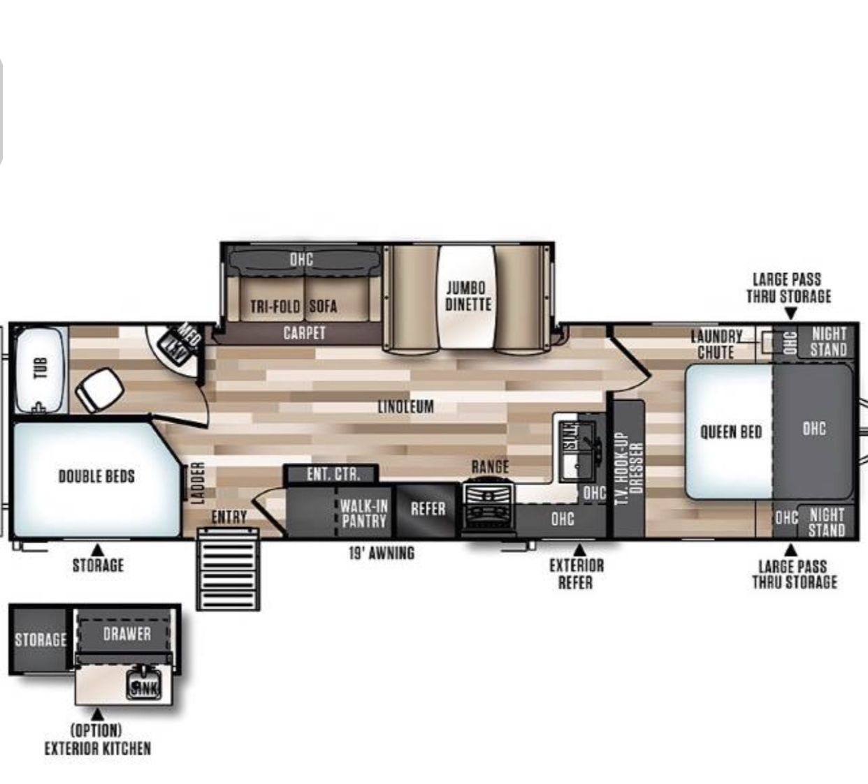 2019 Forest River Salem Hemisphere 26BHKHL