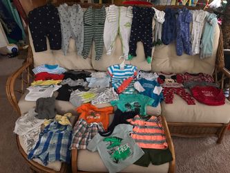 BOYS SIZE 9 MONTHS ASSORTMENT OF CLOTHES CARTER'S AND MORE