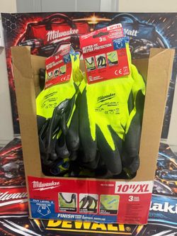 Milwaukee Cut Level 2 Polyurethane Dipped Work Gloves (3-Pack) XL ( 30 Available)