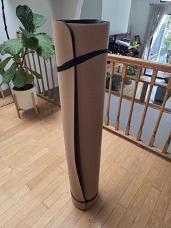 Huge 6'x4' cork yoga workout mat. Brand new