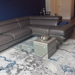 Glass & Concrete Coffee Table