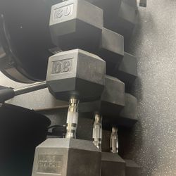 Rogue Dumbbells. (80, 90, 100 lbs pairs)