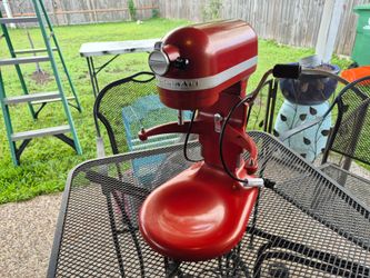 Nice Used red Kitchenaid professional mixer.  No accessories.