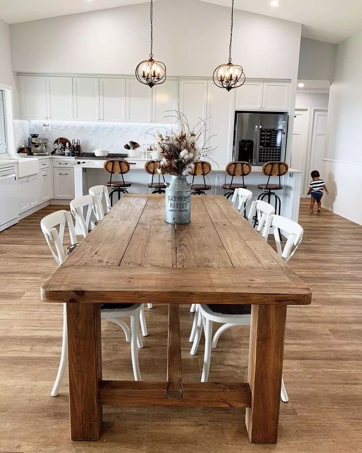 Custom Designed Farmhouse Dining Tables.