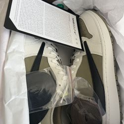 Air Jordan 1 Low Travis Scoot Neutral Golf Sz 12