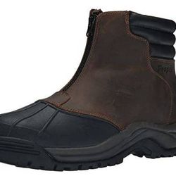 NEW size 10 WIDE Propet Men Waterproof Snow Winter Boots Blizzard Mid Zip Boot

