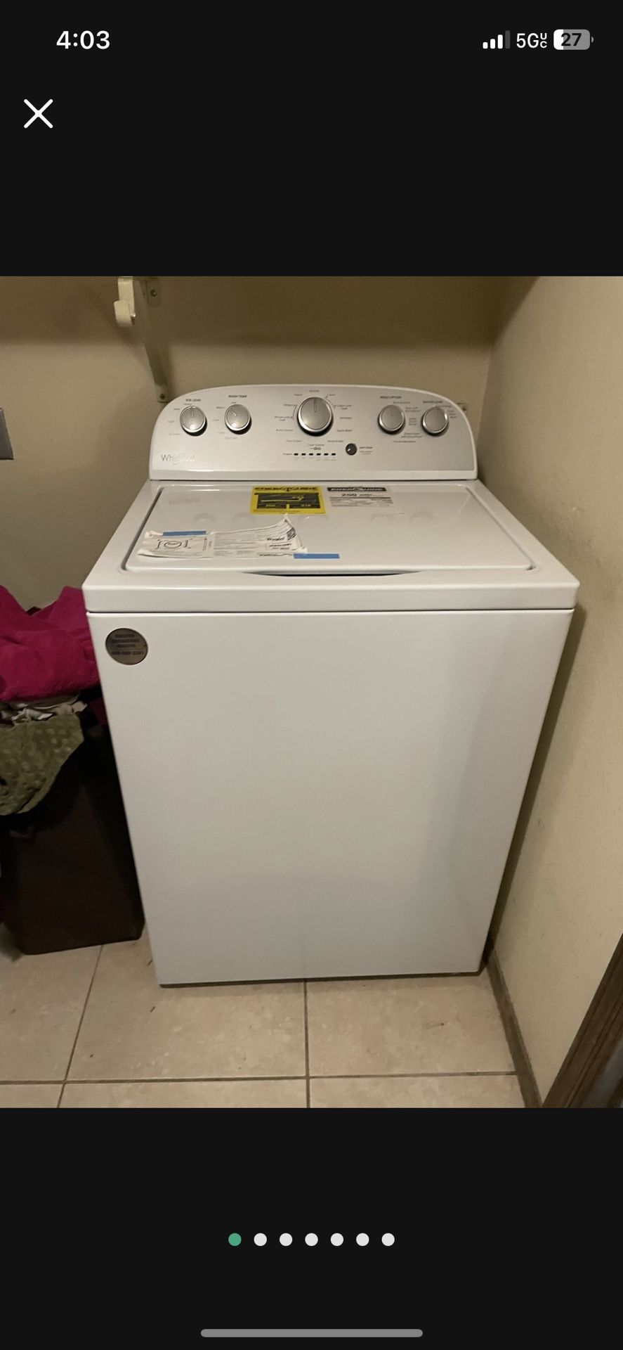 Whirlpool Washer And Electric Dryer 