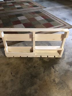 White wood wine rack
