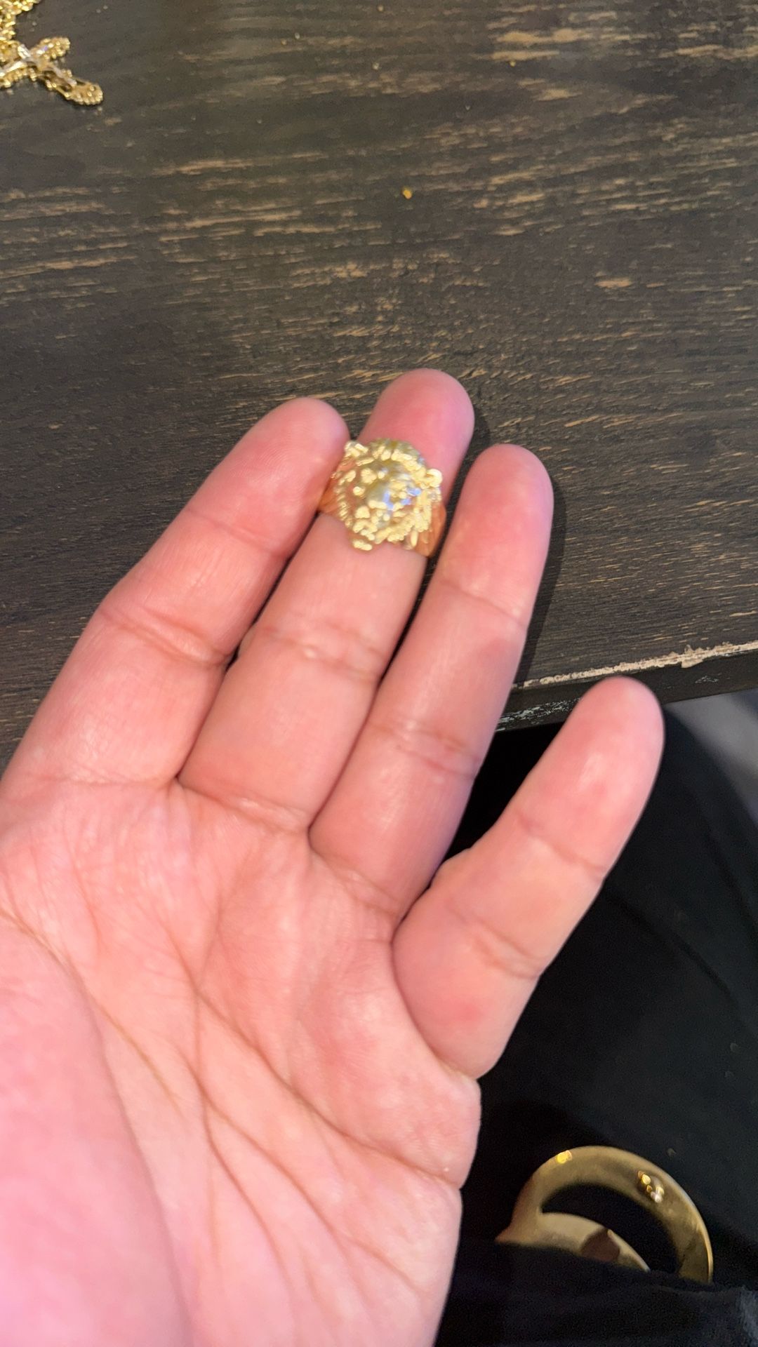 14kt Lion Ring