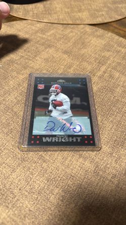 Topps Chrome Dwayne Wright Auto Buffalo Bills