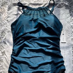 Blue One Piece Bathing Suit