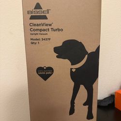 Bissell CleanView Compact Turbo Upright Vacuum, Perfect for pet hair.