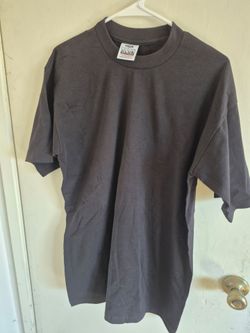 PRO CLUB BLACK 12 TOTAL PC MAN'S HEAVYWEIGHT COTTON SHORT SLEEVE T SHIRT SIZE L