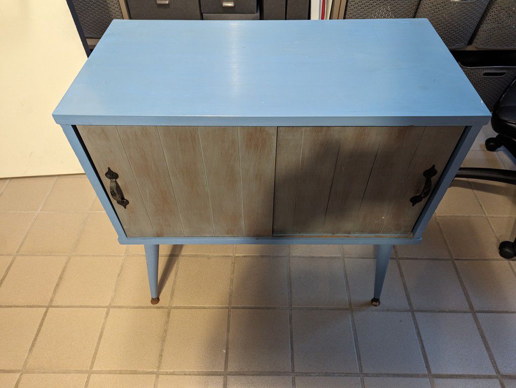 Blue credenza/end table