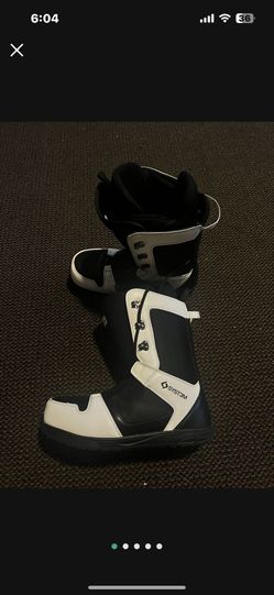 Snowboard Boots BLACK & WHITE SIZE 12