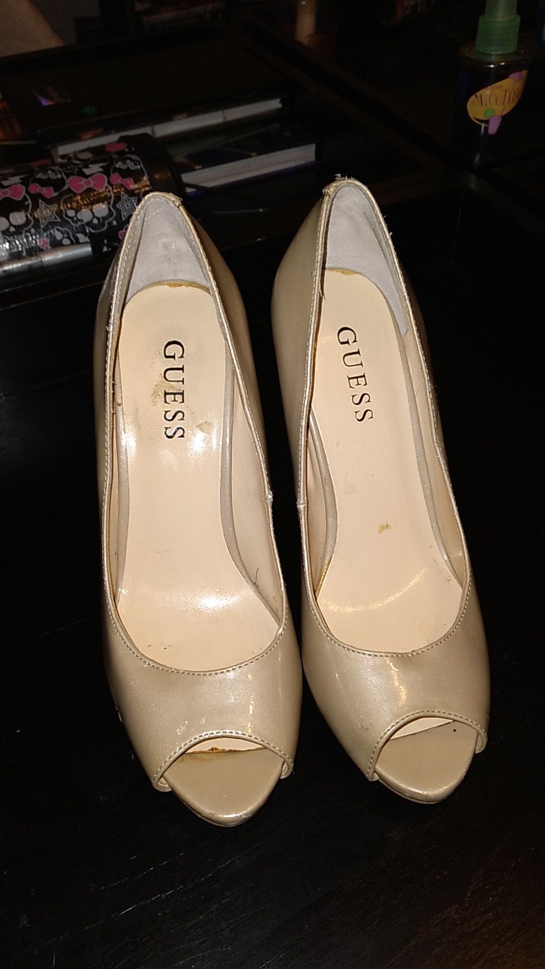 Tan Guess heels