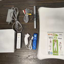 Nintendo Wii Console Bundle with Balance Board and Wii Fit Plus