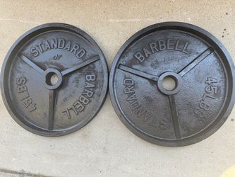 Vintage CAP 45LB Olympic Weights