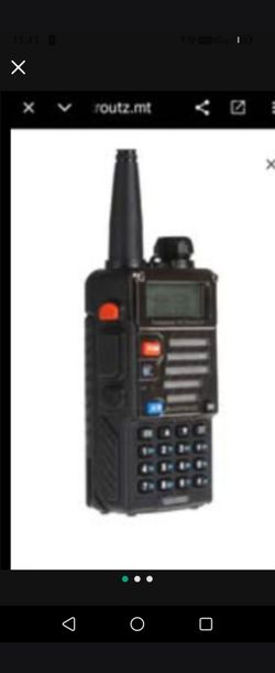 Black Handheld Two-Way Radio Walkie Talkie