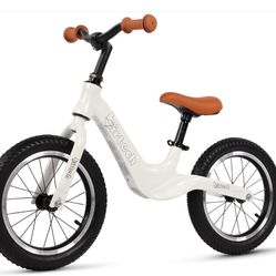 14 Inch Balance Bike for Kids 3-6 Year Old White Birtech