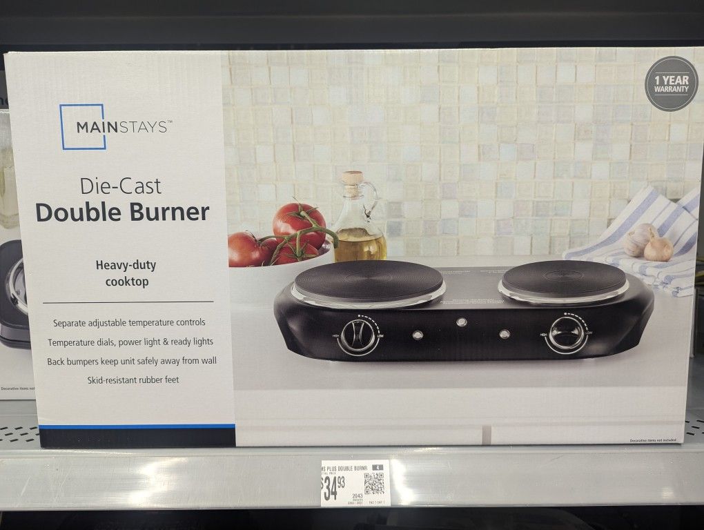 Dual Electric Stovetop Burner 