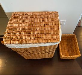Laundry Baskets Set – Natural Rattan Style