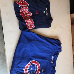 MLB Tee Shirts (2) Poly Short Sleeve Majestic