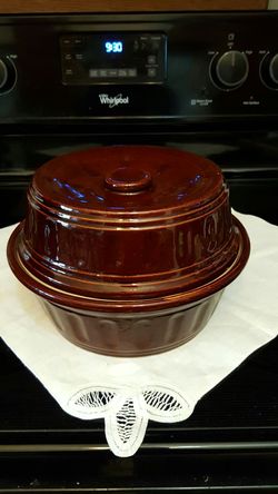 Vintage 2 Piece Stoneware Baker