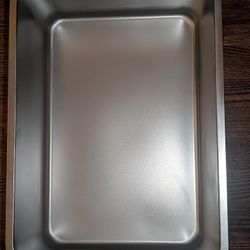 Large High Sided Stainless Steel Litter Box New
