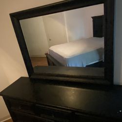 Dresser and Queen size bed