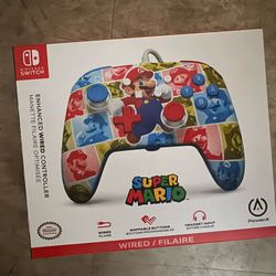 PowerA Xbox Enhanced Wired Controller - Nintendo Switch - SUPER MARIO - NEW