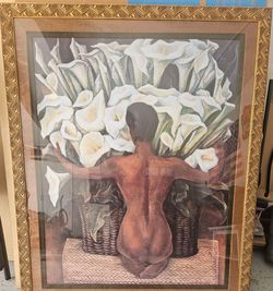 Deigo Rivera Framed Artwork 42x51 custom