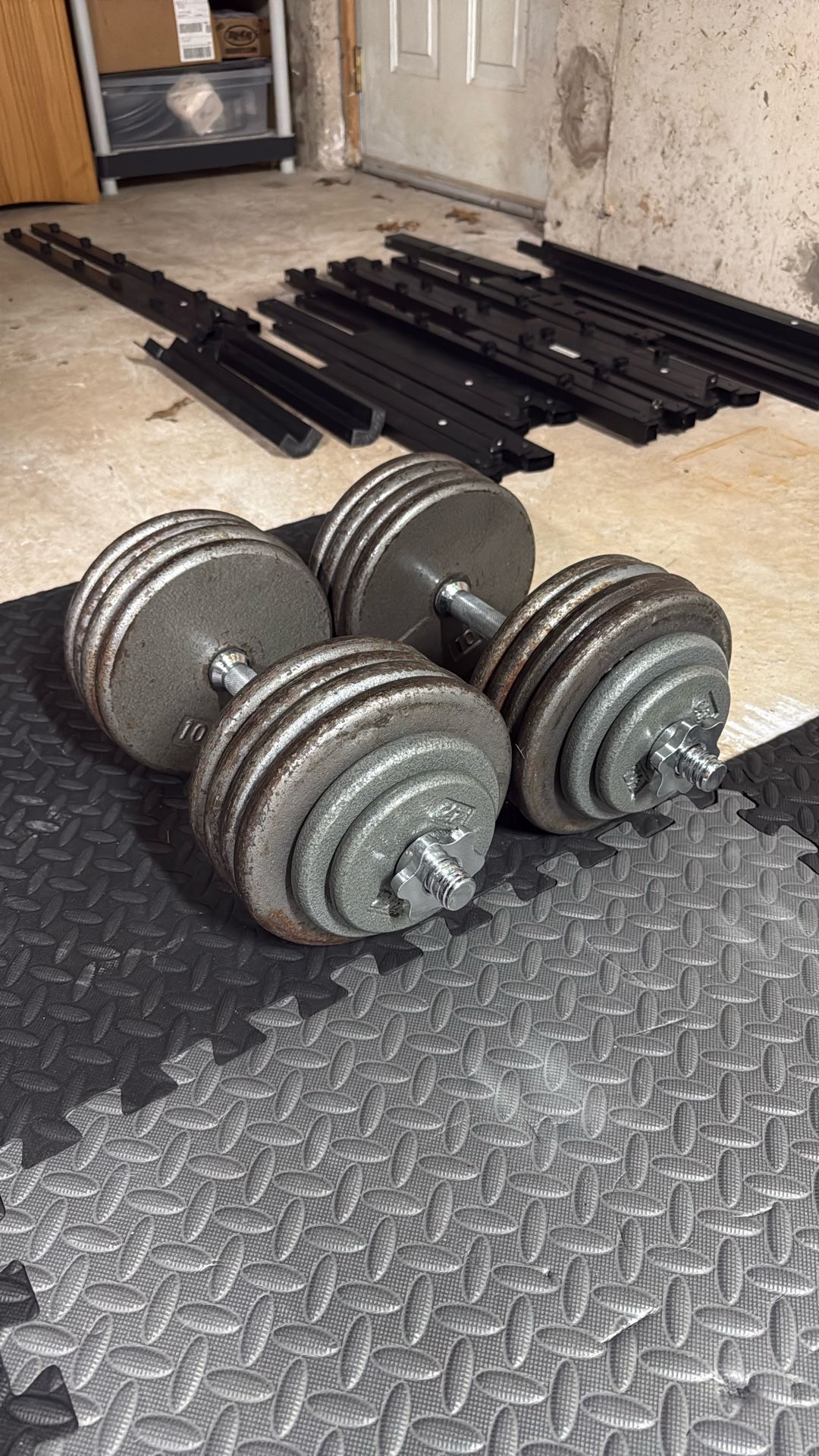 100lb adjustable dumbbells