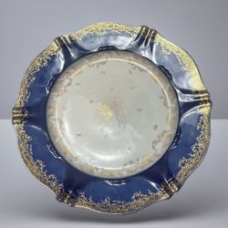 1892 Theodore Haviland Limoges Deep Cobalt Platter First Year Of Maker  13.5in