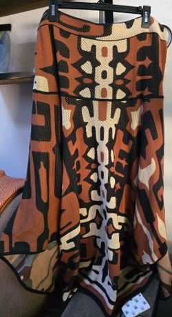 Peruvian Connection 100% Pima Cotton maxi skirt womens sz XXL