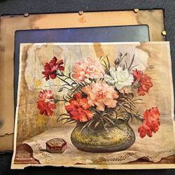 Original painting, signed by the Miss Maude Angell (act. 1(contact info removed)) floral Watercolour