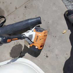 Stihl FS 111 R & STIHL BR 800 X MAGNUM backpack blower.