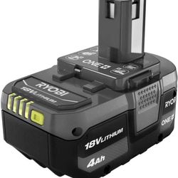 Brand New RYOBI 18V One+ 4.0ah Lithium Battery for Power Tools