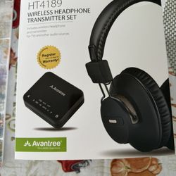Avantree HT4189 - Wireless Headphones for TVs with Bluetooth Transmiter