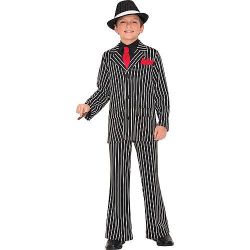 Gangster / Jack Skellington / Dia de Los Muertos Halloween Costume -Kid’s Medium (8-10)