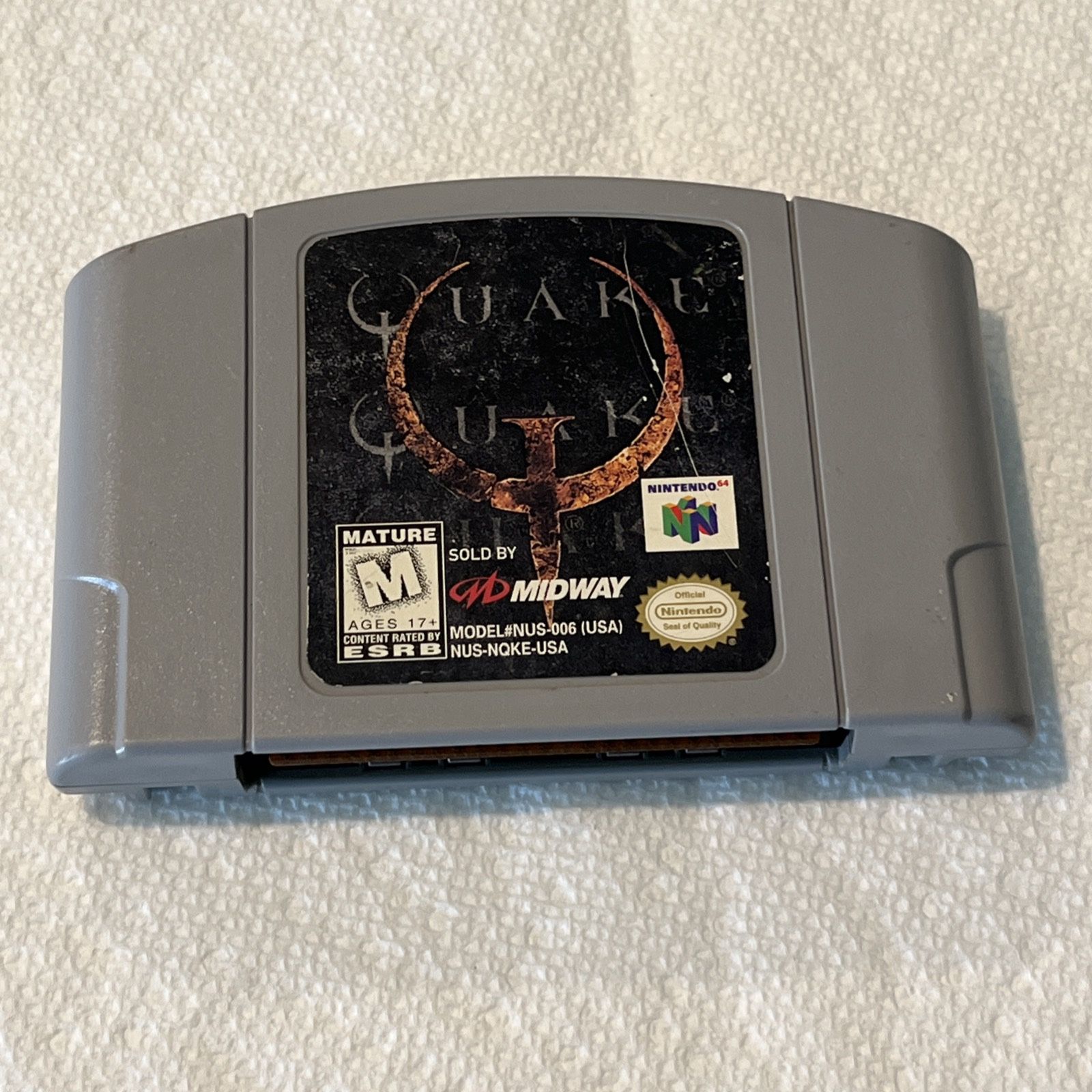 Quake Nintendo N64 Authentic Cartridge Only Tested