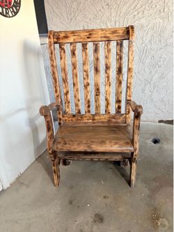 Handmade rustic bench